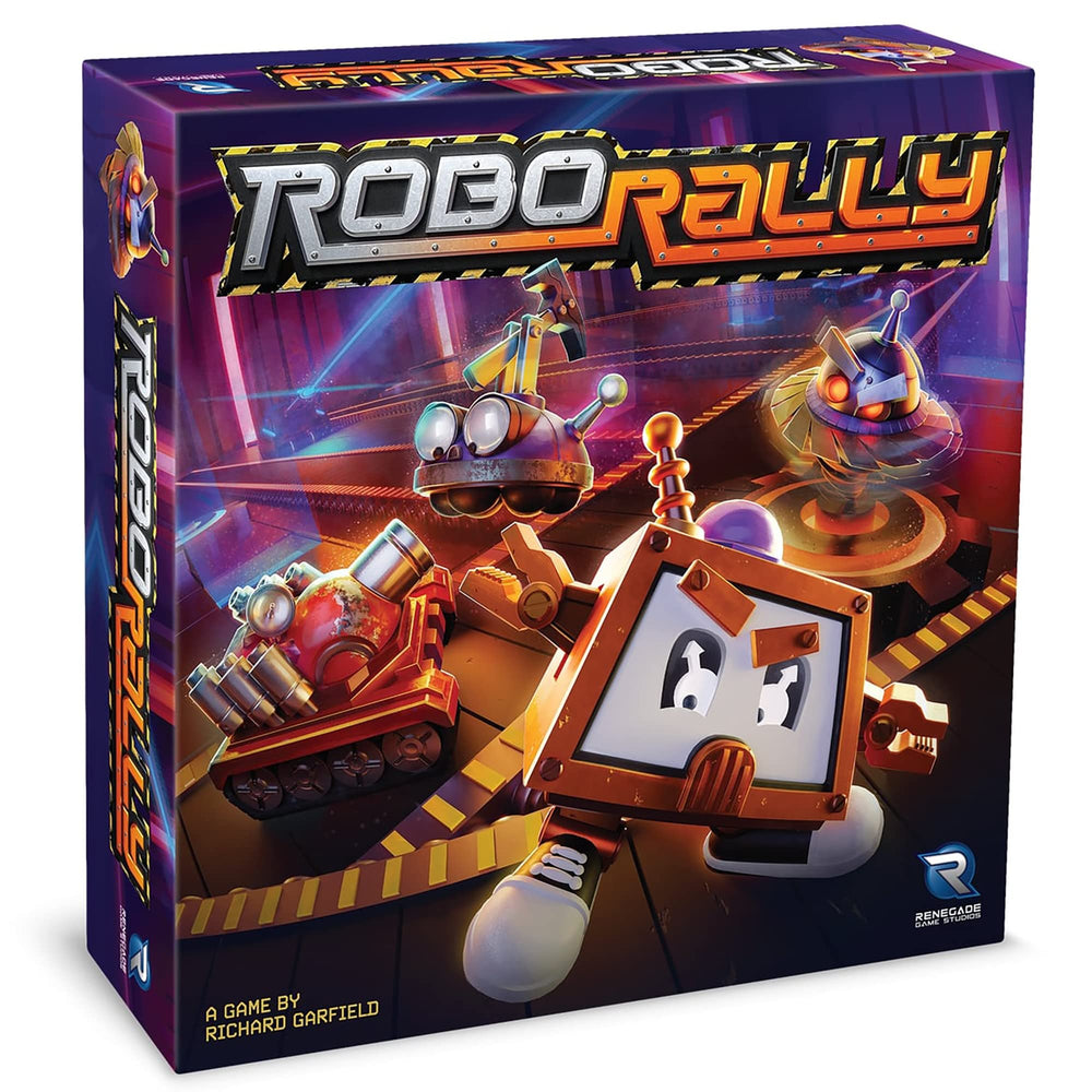 Renegade Robo Rally: six pre-painted robot miniatures ready for action.