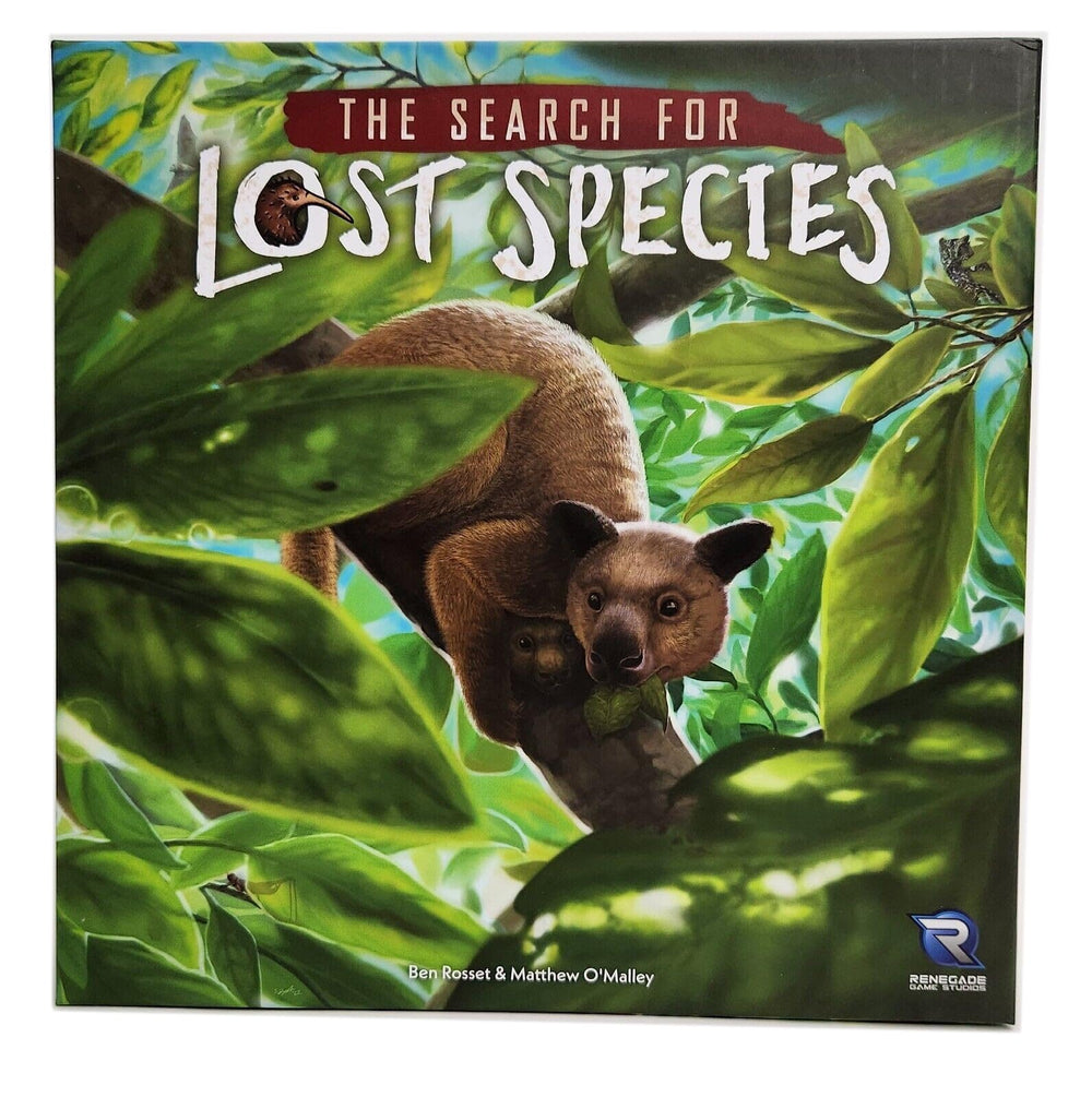 Renegade Game Studios The Search for Lost Species tokens—track sightings and discoveries to guide play.