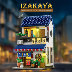 Reobrix Izakaya open-wall design reveals interior details for interactive display.