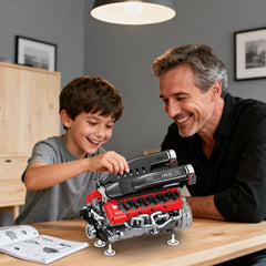 Reobrix V12 ABS pieces close-up emphasizes solid construction and durability