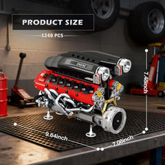 Reobrix V12 internal drive system provides smooth mechanical rhythm during assembly