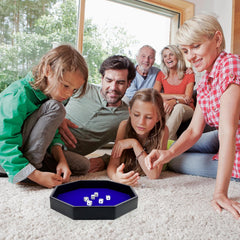 RERIVER tray thick side rails prevent dice from escaping.