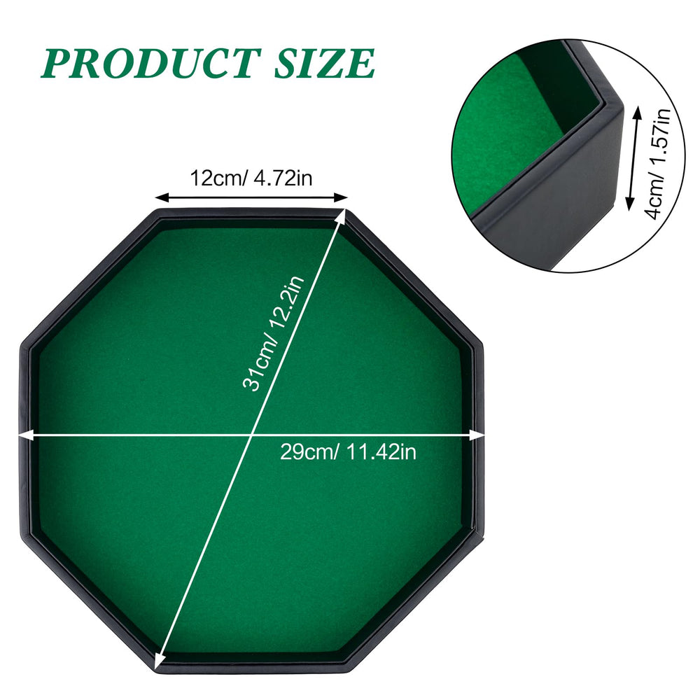 RERIVER octagonal dice tray ideal for DND and RPG sessions