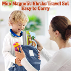 Resflycheng magnetic blocks snapping together on iron box base