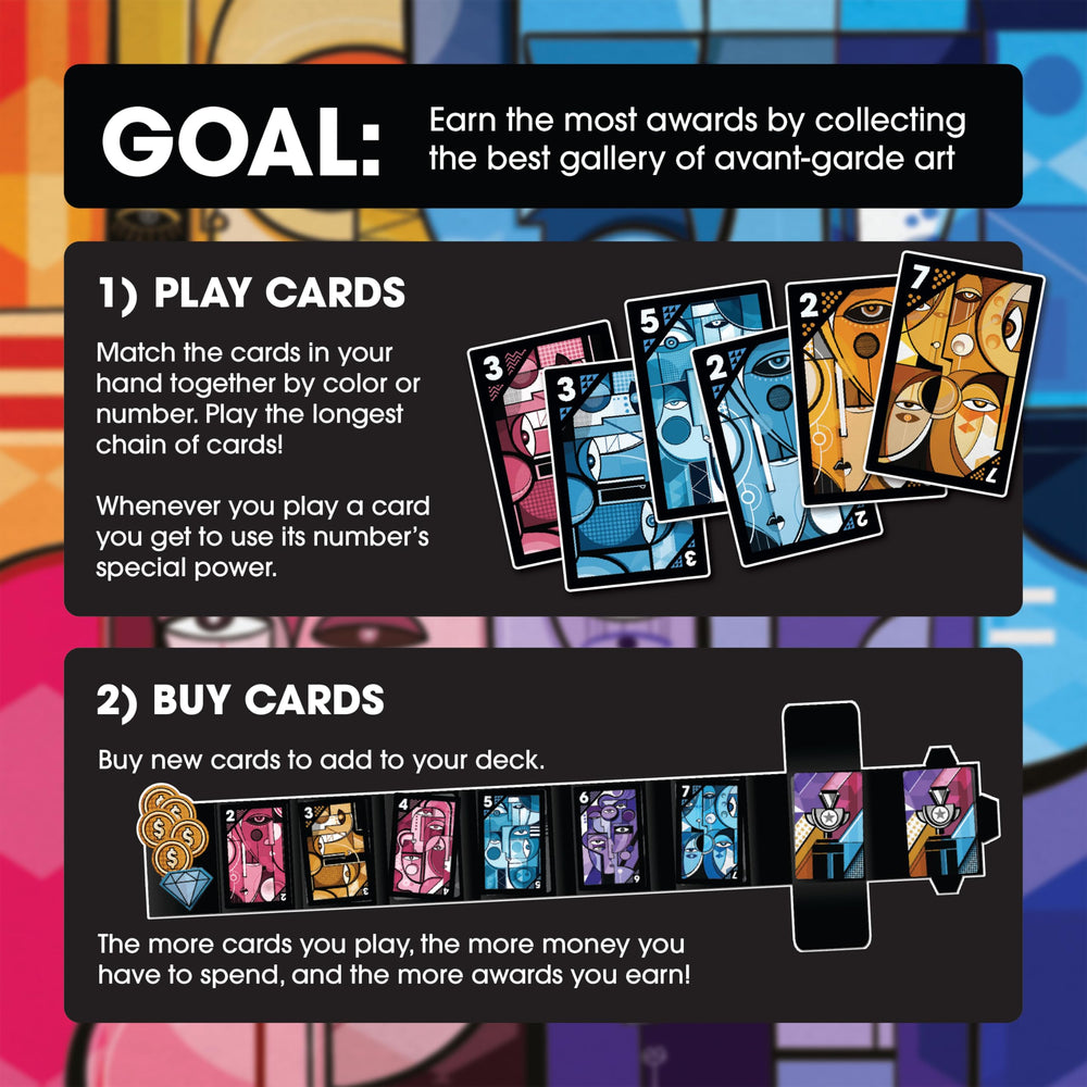 Resonym Avant Carde art cards—beautiful visuals with unique powers.