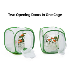 RESTCLOUD Insect Mesh Cage with side doors for convenient feeding and cleaning access