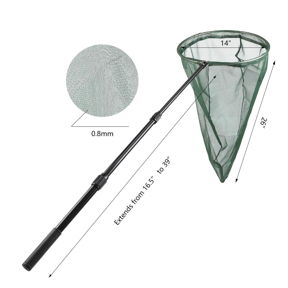 RESTCLOUD insect net showing 26-inch depth to keep specimens contained