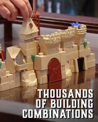 Walls tumble as you aim accurate shots in Fortress War by Restoration Games.