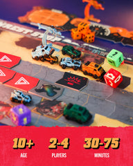 Restoration Games Thunder Road Vendetta miniatures heighten racing drama.