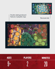 Restoration Games Unmatched double-sided battleboard for varied arenas.