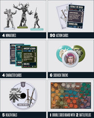Restoration Games Unmatched Witcher gear cards showcase