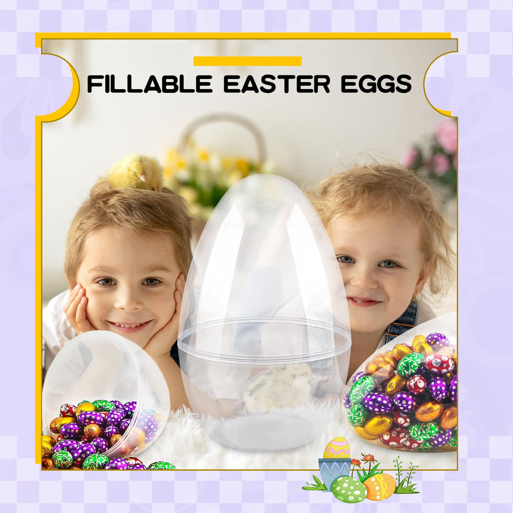 Restroma 5-pack giant Easter egg 10-inch set ready for decorations.