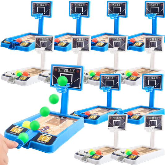 Restroma mini basketball game blue hoop on desk boosts coordination.