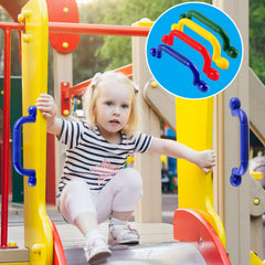 Restroma playground safety handle in use by children