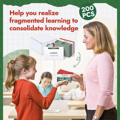 Resurhang Italian flashcards colorful paper design for engaging study