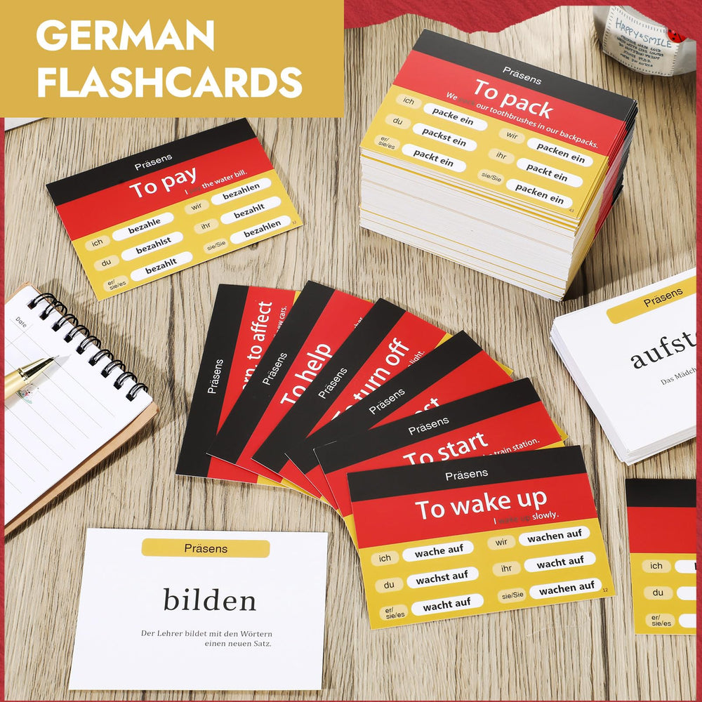 Resurhang portable flashcards for on-the-go German study