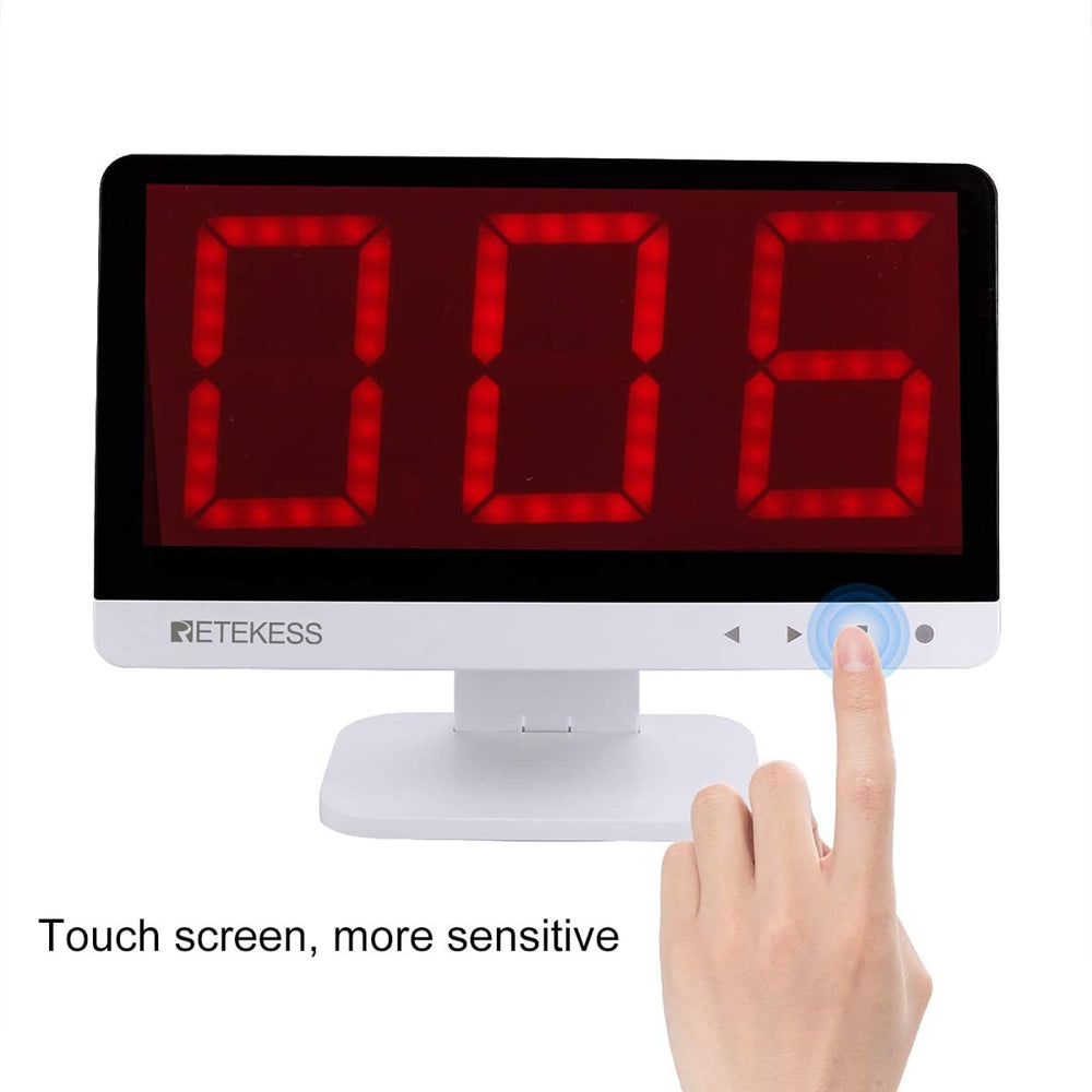 Retekess TM101 auto-sleep conserves battery life during breaks.