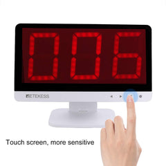 Retekess TM101 auto-sleep conserves battery life during breaks.