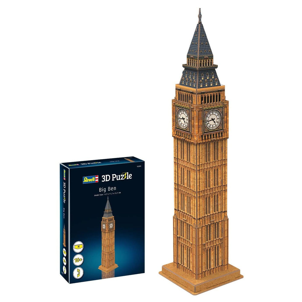 Revell Big Ben puzzle packaging view, ready for unboxing.