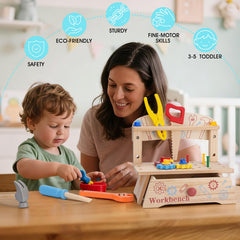 REXBETI kids apron enhances role-play realism during DIY pretend play.