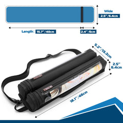 Rexmica playmat tube case side view showing carry options for portability