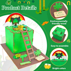 RGJ Leprechaun Trap being assembled by a parent and child.