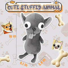 RHHSSE tongue-out Chihuahua plush showcases quirky design for fun gifting moments.