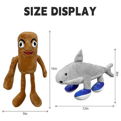 RHMKTC Tung Tung Sahur plush displayed on shelves adding whimsy to decor.