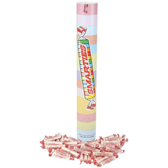 Rhode Island Novelty 18-inch Smarties Mega Tube front view with colorful candies ready to share.