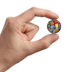 Rhode Island Novelty 27mm assorted bounce balls scattered for goody bags and party favors.
