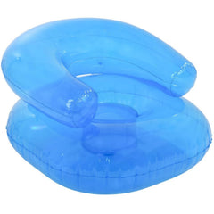 Rhode Island Novelty 36-inch inflatable chair setup offers quick, comfy lounge seating.