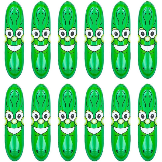 Rhode Island Novelty 36-inch inflatable pickle ready for beach fun and silly games.