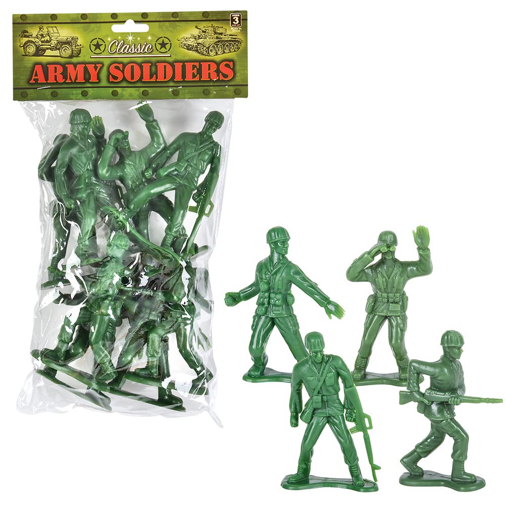 Rhode Island Novelty 4-inch army men figures for imaginative play.