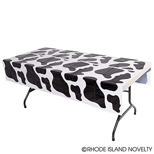 Rhode Island Novelty cow print tablecloth, outdoor-friendly party décor