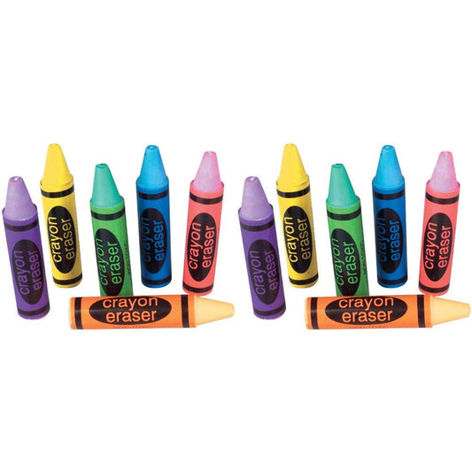 Rhode Island Novelty crayon eraser yellow, ideal for classroom work and neat erasing on paper.