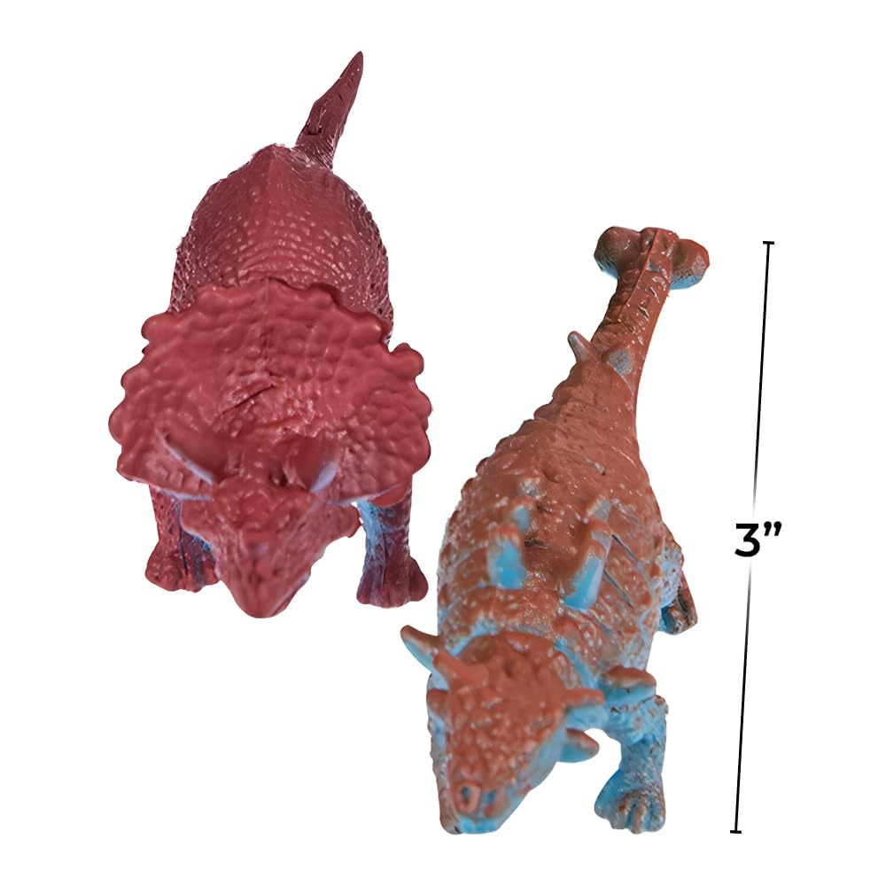 Rhode Island Novelty assorted dinosaur figures ideal for party favors and learning.