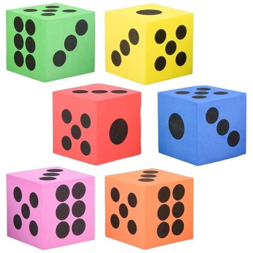 Rhode Island Novelty green foam dice 1.5-inch for yard fun