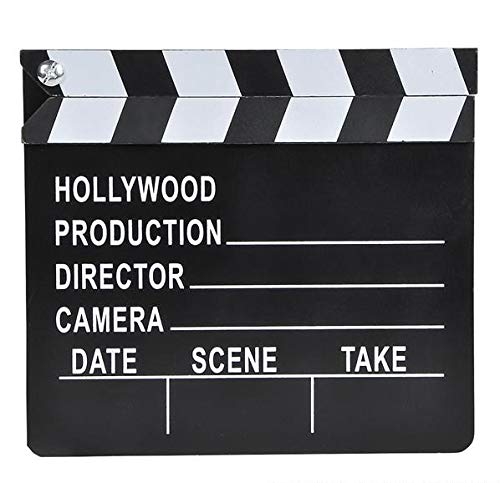 Rhode Island Novelty clapboard held for home video projects.