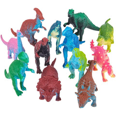 Rhode Island Novelty mini dinosaurs pack of 12 for imaginative play.
