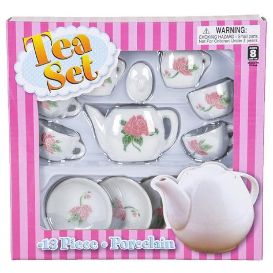 Rhode Island Novelty 13-piece tea set for imaginative pretend play