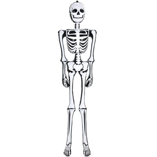 Rhode Island Novelty ZH-SKEL6 6-foot inflatable skeleton for dramatic Halloween dΓ©cor and playful pranks.