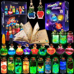 Rhybor Magic Potion Kit display box with glowing potions for imaginative play
