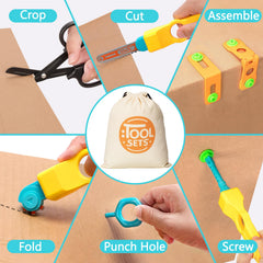 RIANEAN Cardboard Cutter Tools Kit gloves protecting curious hands