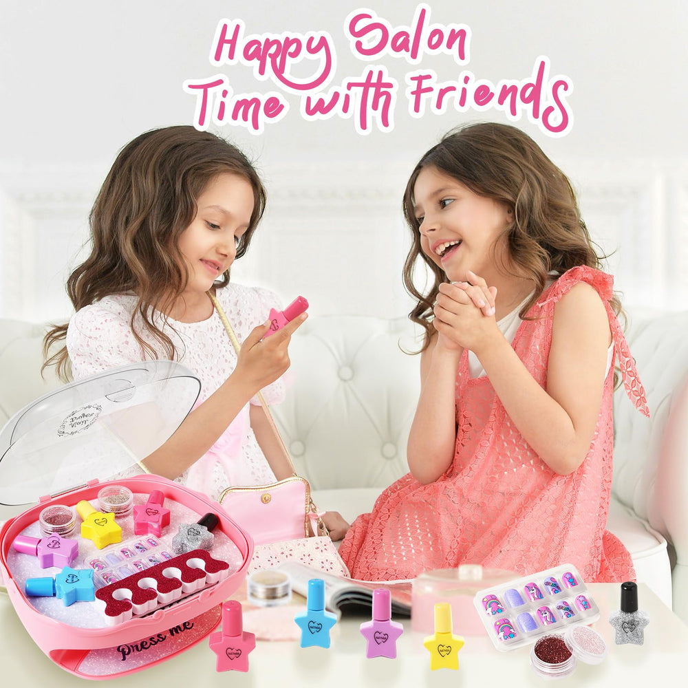 RIANEAN false nails and glitter for creative nail art