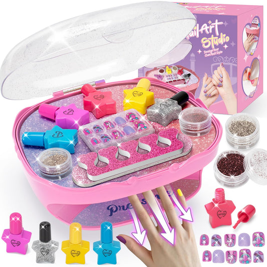 RIANEAN girls nail polish set packaging with all-in-one kit