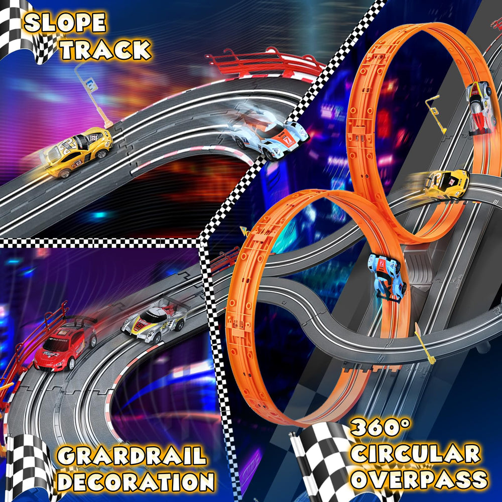 RIANEAN LED-lit track sections enhance realism and visibility.