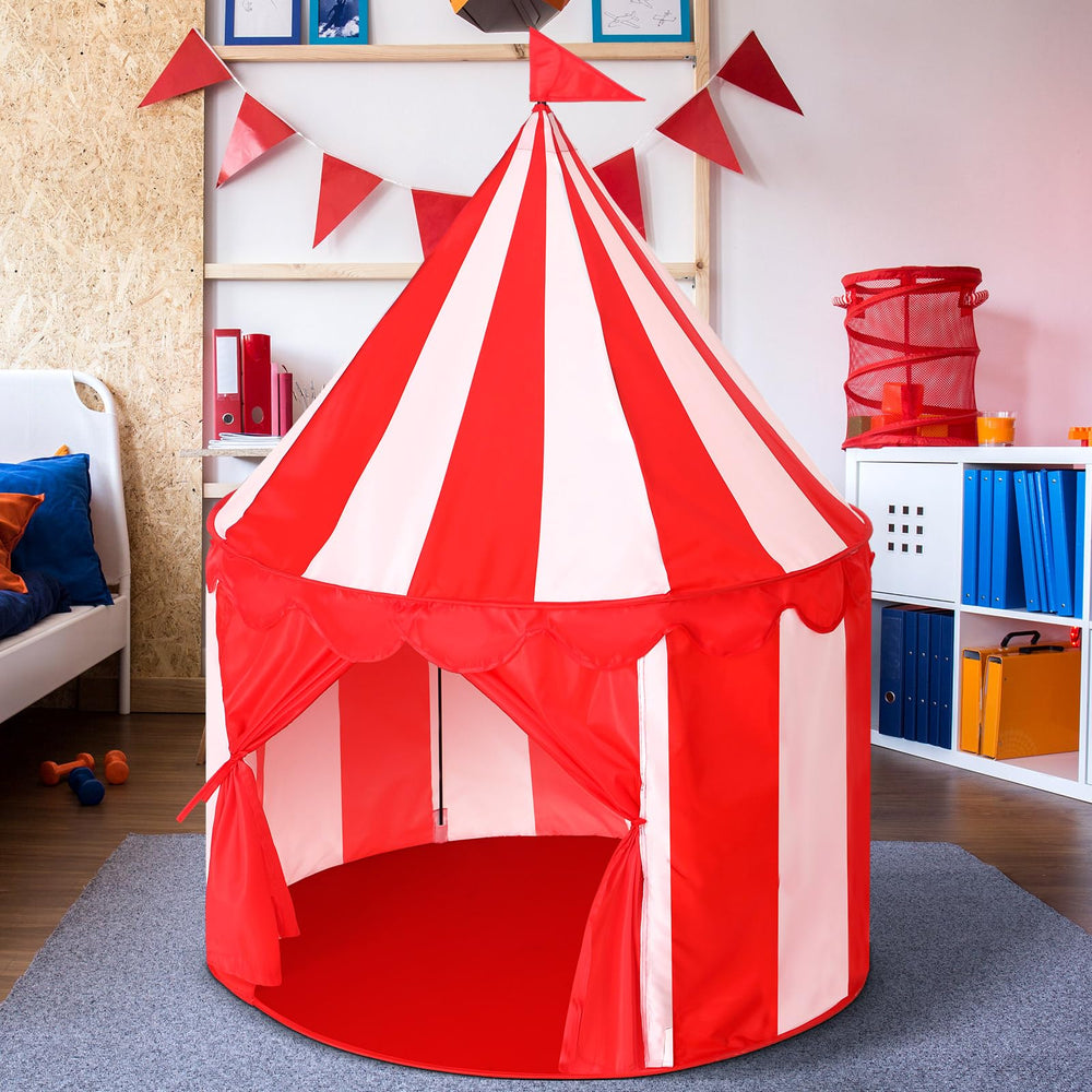 Ribbonlic Circus Tent with red floor for imaginative play sessions