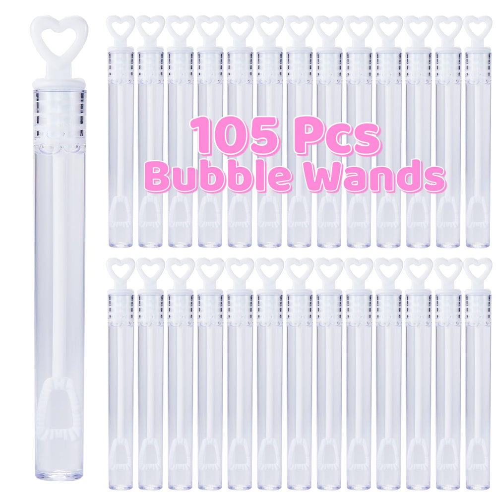 Ribyonten white heart bubble wands for weddings and anniversaries as playful keepsakes
