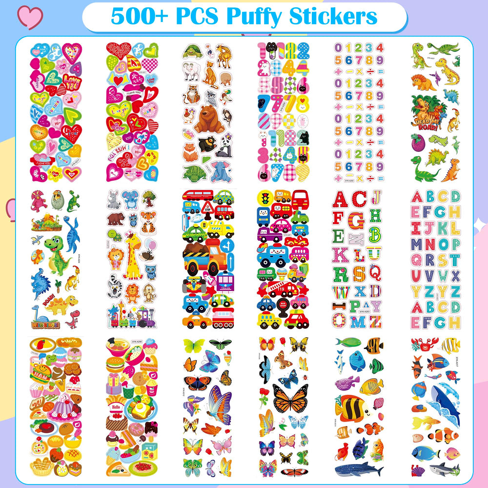 Riccioofy animal and dinosaur stickers ideal for sticker books and classroom activities