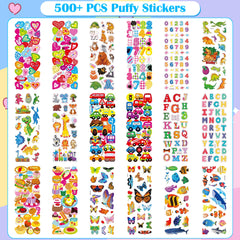 Riccioofy animal and dinosaur stickers ideal for sticker books and classroom activities
